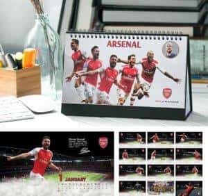 lịch để bàn Arsenal 2019