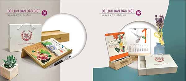 làm lịch để bàn