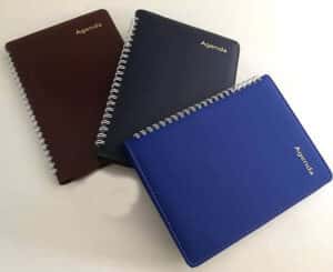 giá in sổ lò xo bìa da.