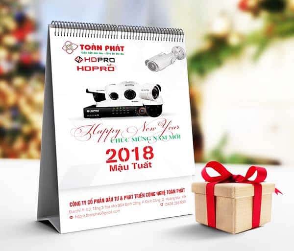 in lịch để bàn ở TP HCM