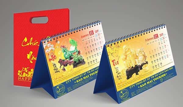 in lịch tết tại Bình Dương